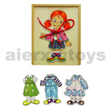 Wooden Dress up Set Girl (80039)